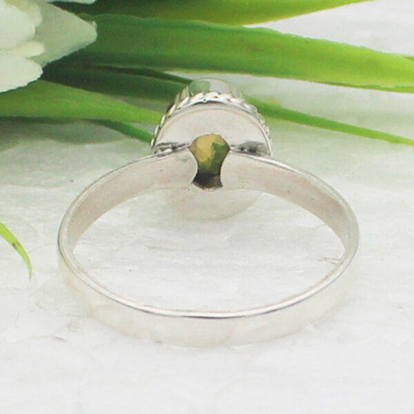 925 Sterling Silver Citrine Ring Handmade Jewelry Gemstone Birthstone Ring