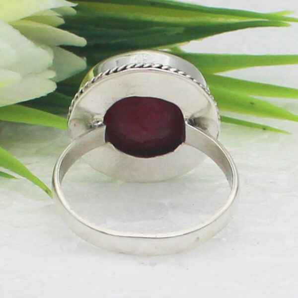 925 Sterling Silver Ruby Ring Handmade Jewelry Gemstone Birthstone Ring