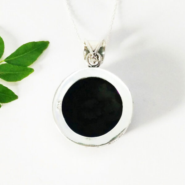 925 Sterling Silver Black Onyx Necklace Handmade Jewelry Gemstone Birthstone Pendant