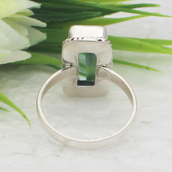 925 Sterling Silver Blue Topaz Ring Handmade Jewelry Gemstone Birthstone Ring