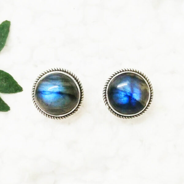 925 Sterling Silver Labradorite Earrings Handmade Jewelry Gemstone Birthstone Earrings