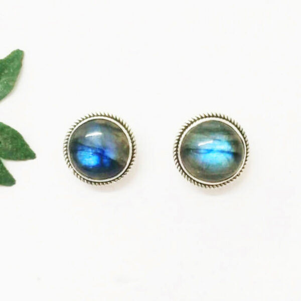 925 Sterling Silver Labradorite Earrings Handmade Jewelry Gemstone Birthstone Earrings