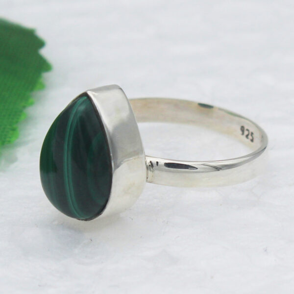 925 Sterling Silver Malachite Ring Handmade Jewelry Gemstone Birthstone Ring