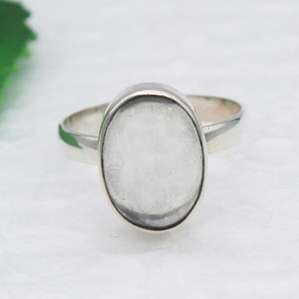 925 Sterling Silver Crystal Ring Handmade Jewelry Gemstone Birthstone Ring front picture