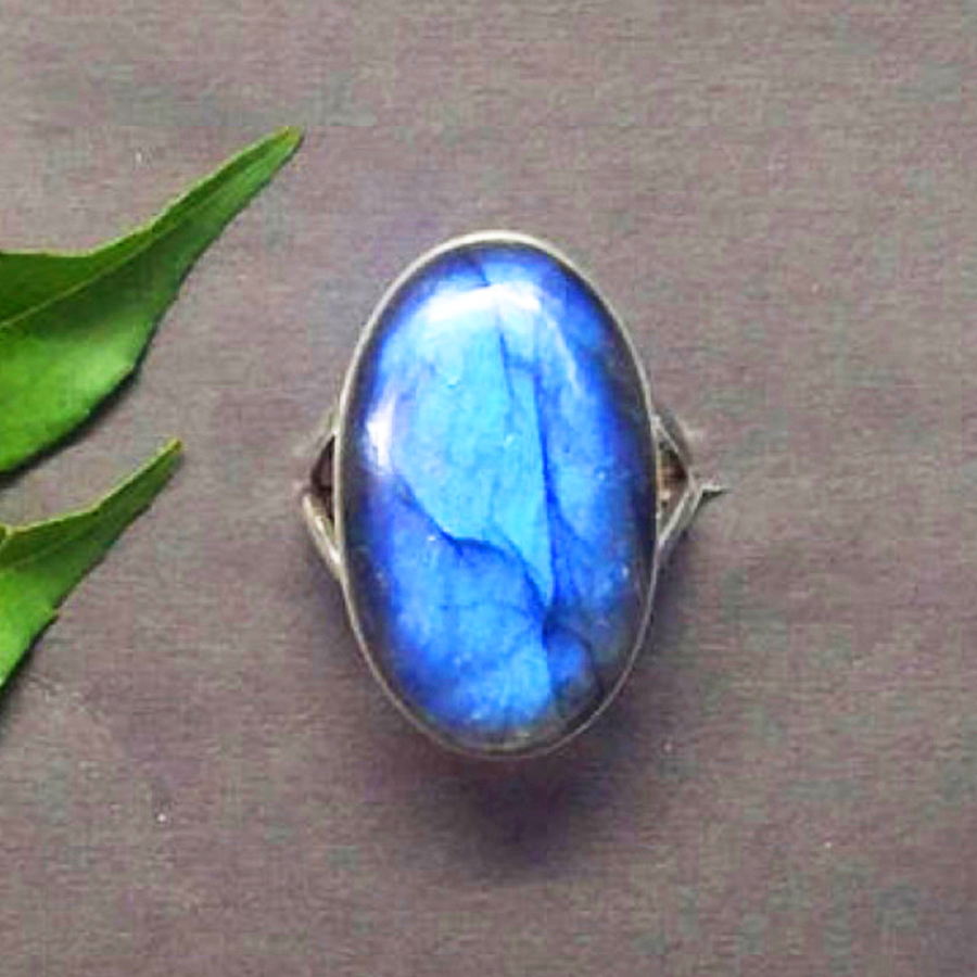 925 Sterling Silver Labradorite Ring, Handmade Jewelry, Gemstone Birthstone Ring, Gift For Women