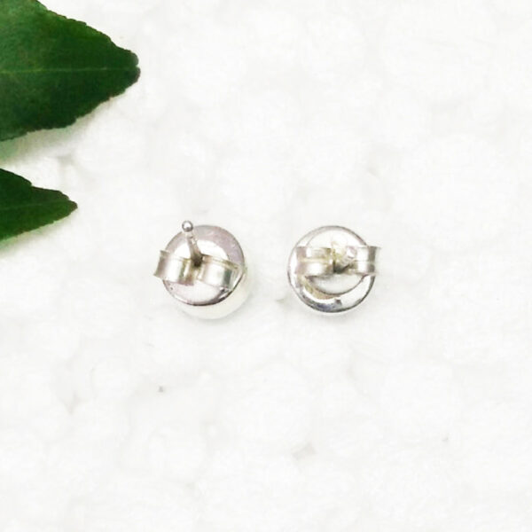 925 Sterling Silver Larimar Earrings Handmade Jewelry Gemstone Birthstone Earrings back picture