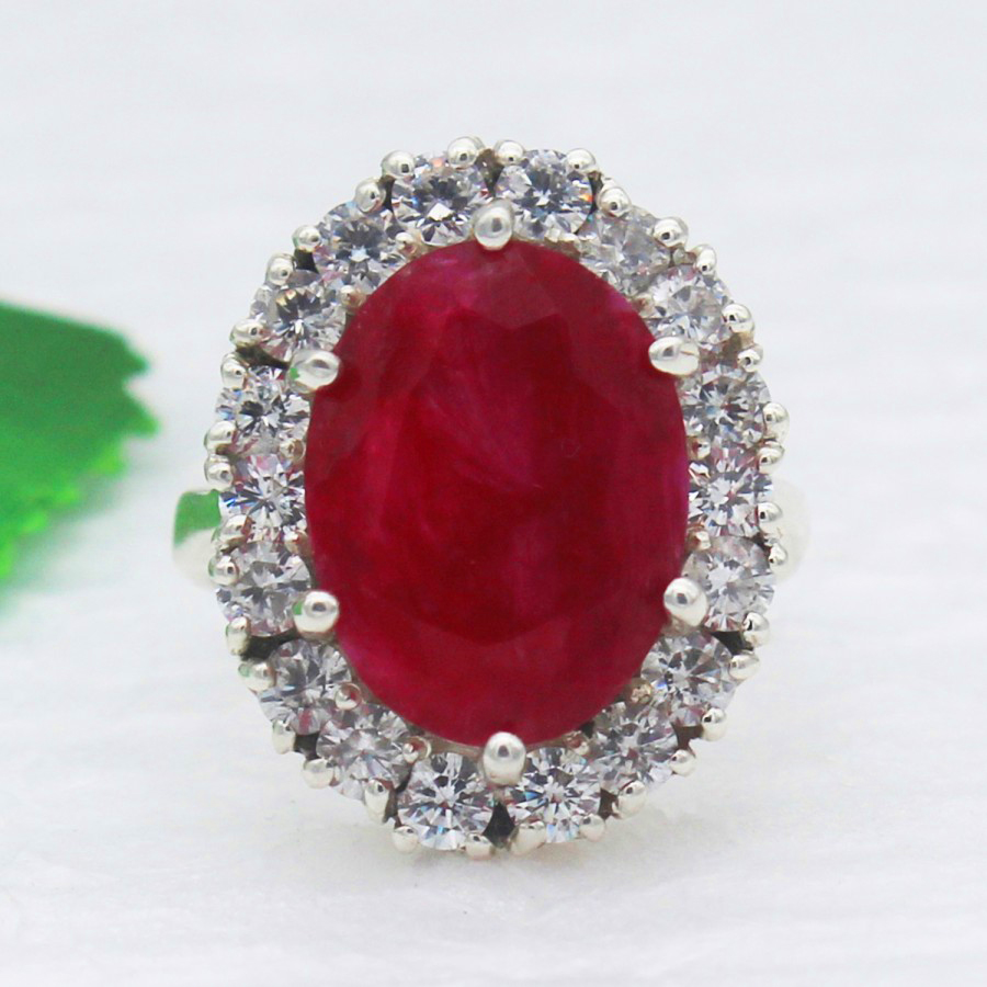 925 Sterling Silver Ruby Ring, Handmade Jewelry, Gemstone Birthstone Jewelry, Gift For Women