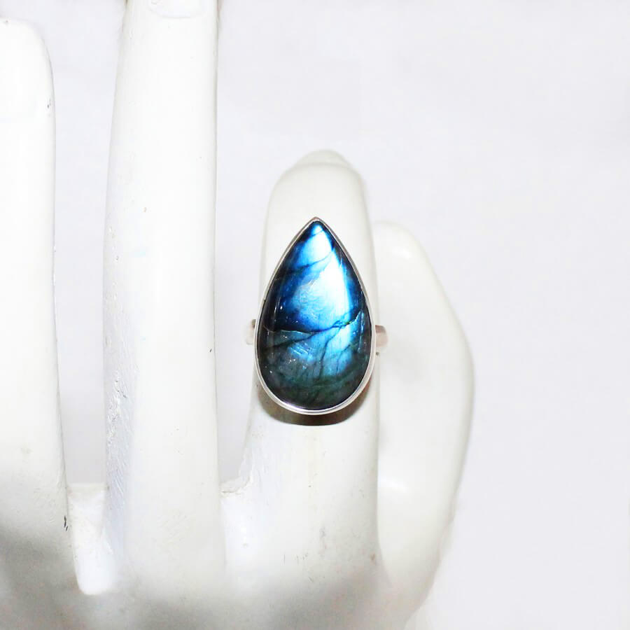 925 Sterling Silver Labradorite Ring, Handmade Jewelry, Gemstone Birthstone Ring, Gift For Women